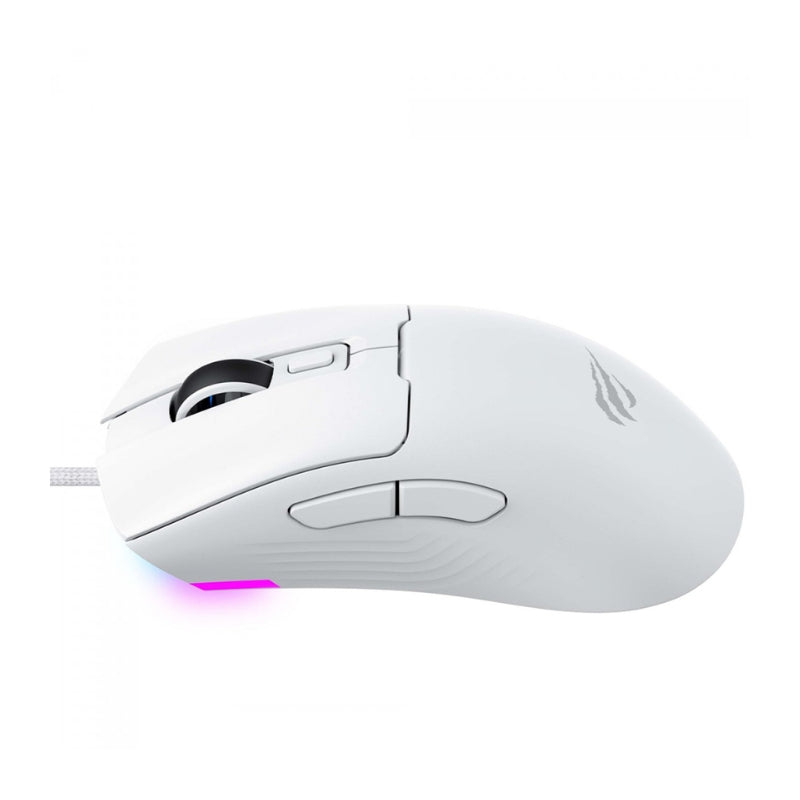 ماوس الألعاب Havit MS966 السلكي (RGB) دقة  12,000DPI ، خفيف الوزن  80g ، وتصميم مريح لليد اليمنى