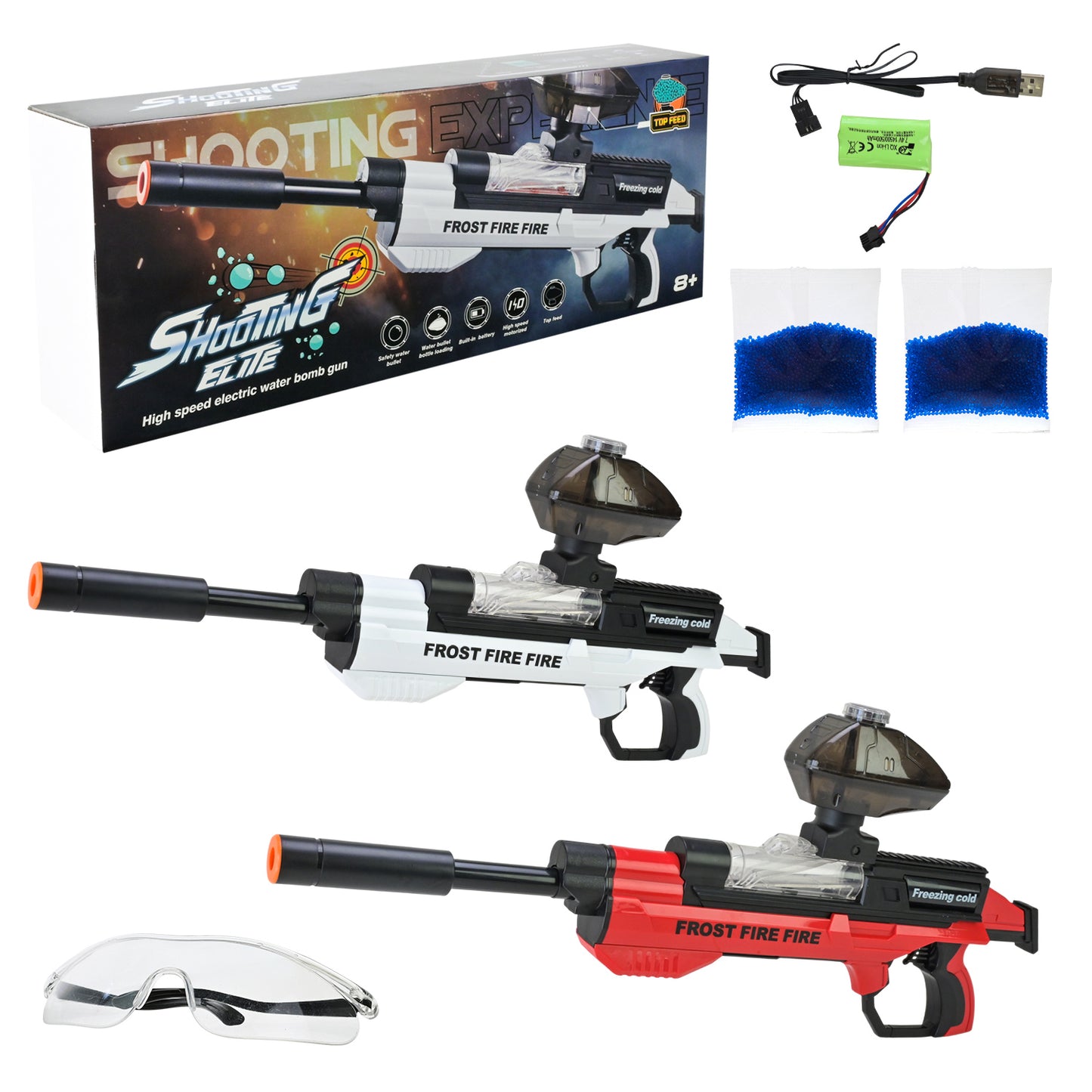 رشاش خرز الجل الكهربائي ST630A - لعبة إطلاق آلي مع بطارية قابلة للشحن