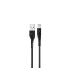 Green Lion USB-A to Lightning Touch Cable 1M 3A Black