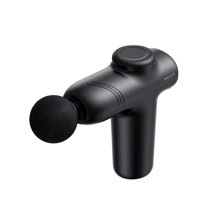 جهاز المساج Havit MG1508 Mini Massage Gun خيار الجيب للتعافي:  5  مستويات سرعة، اختراق  7mm ، وتصميم هادئ
