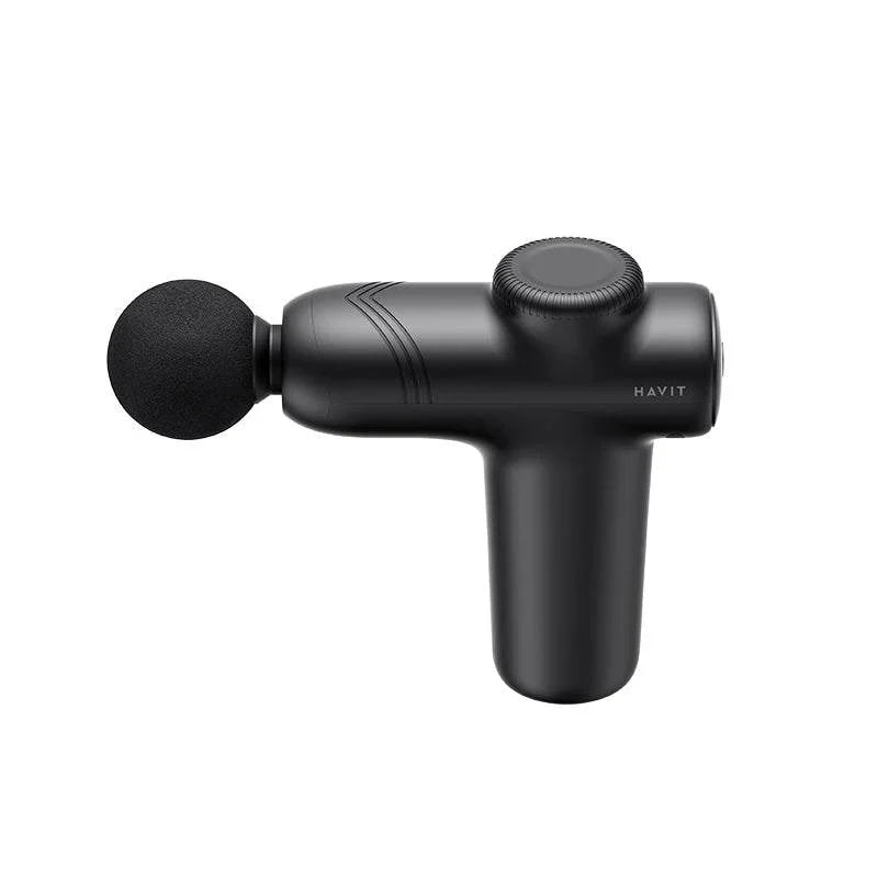 جهاز المساج Havit MG1508 Mini Massage Gun خيار الجيب للتعافي:  5  مستويات سرعة، اختراق  7mm ، وتصميم هادئ