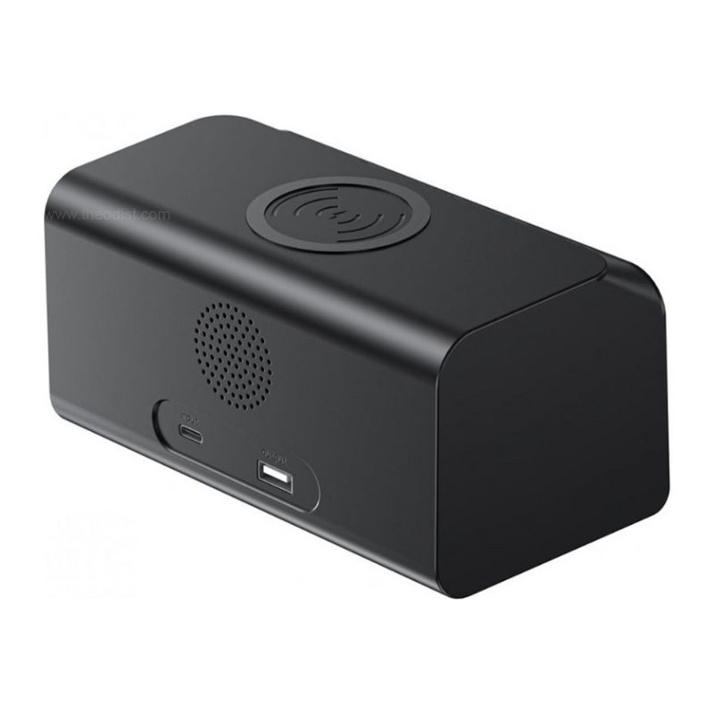 شاحن هافيت اللاسلكي المتعدد (Havit) - الموديل W3041 شاحن 6 في 1: منبه، ساعة، ومحطة طاقة ليلية