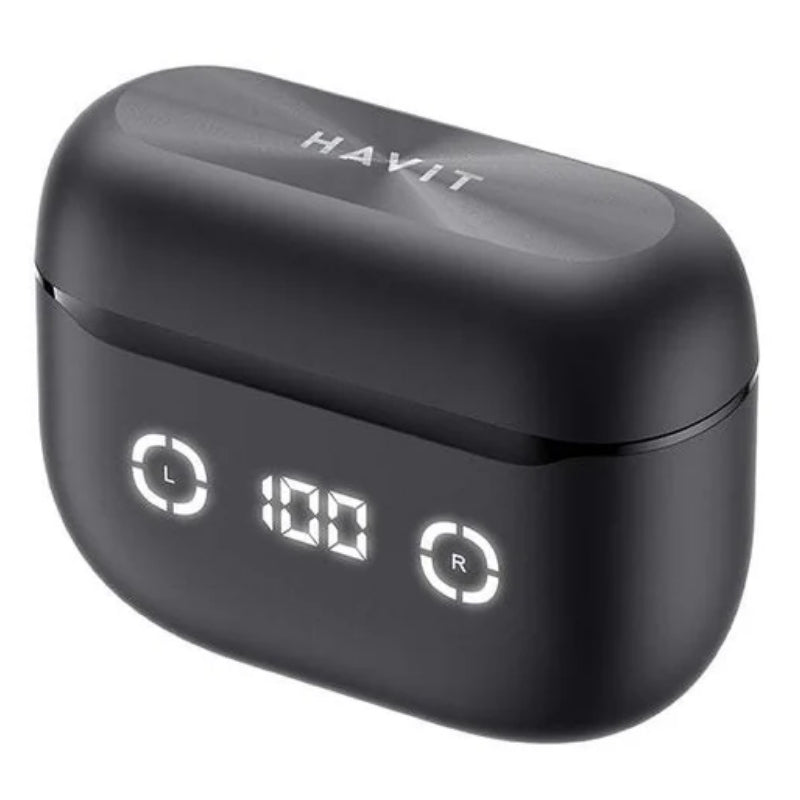 سماعات Havit TW984 اللاسلكية  إلغاء ضوضاء نشط (ANC)، اتصال Dual Pairing، 7 ساعات تشغيل، و Bluetooth5.4