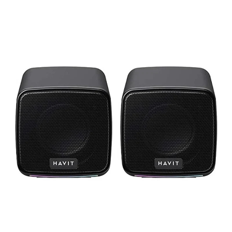 مكبر صوت Havit SK764 USB  2.0  سلكي سماعات مكتب مدمجة: إضاءة  RGB  ملونة، طاقة  6W ، وتوصيل  USB